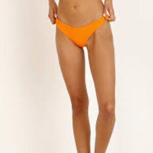 L*Space Rosemary Bikini Bottom in Tangerine - Medium NWT